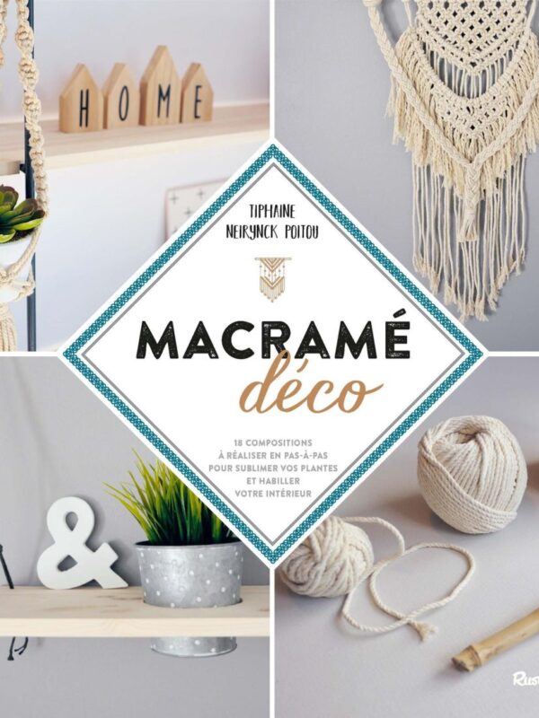 Macrame decor book in French