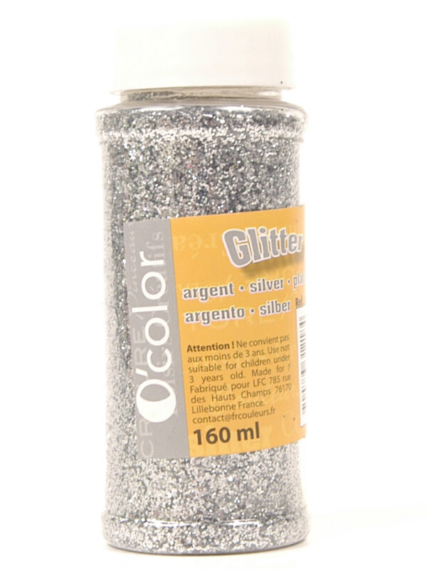 Glitters 160 ml silver