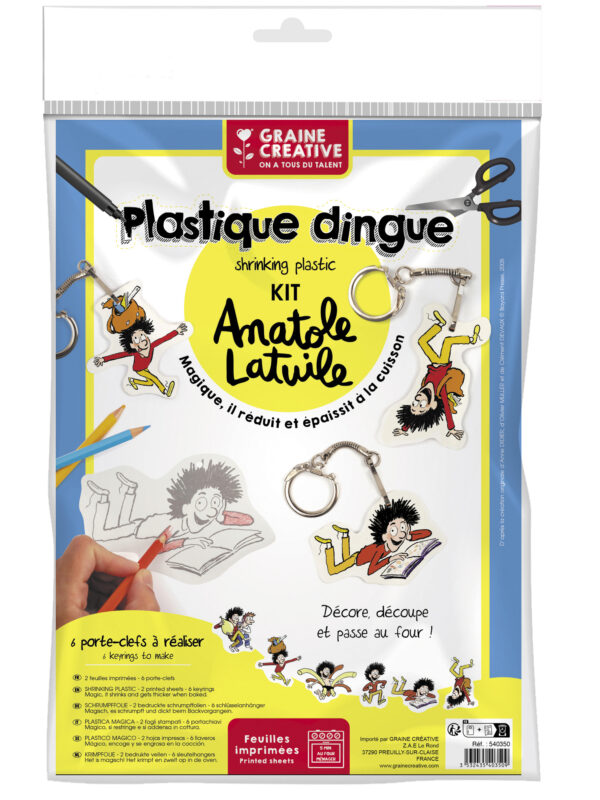 Shrink plastic kit – Anatole Latuile key rings