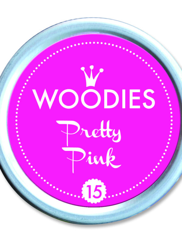 Woodies ink pad 35mm x 35mm – Pretty Pink