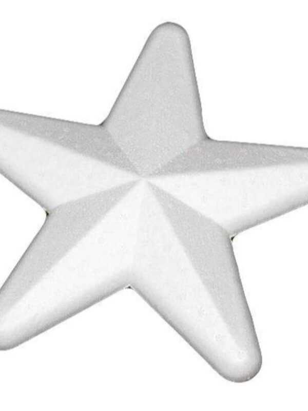 Styrofoam star 10 cm