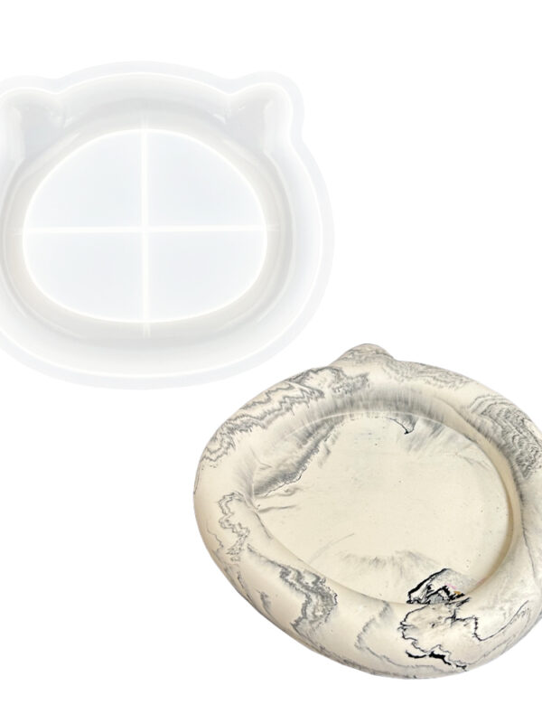 Moule en silicone pour plat en forme de chat