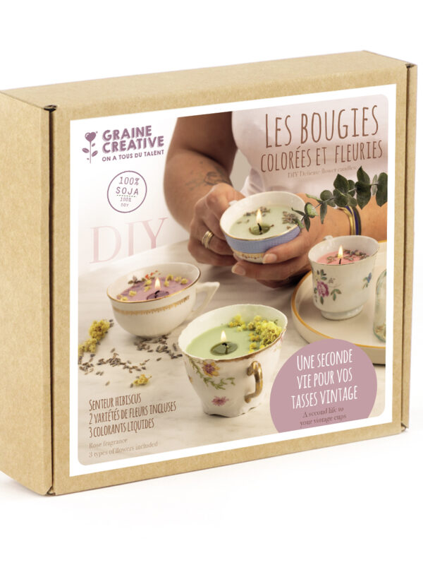 Candle kit – Colorful and floral