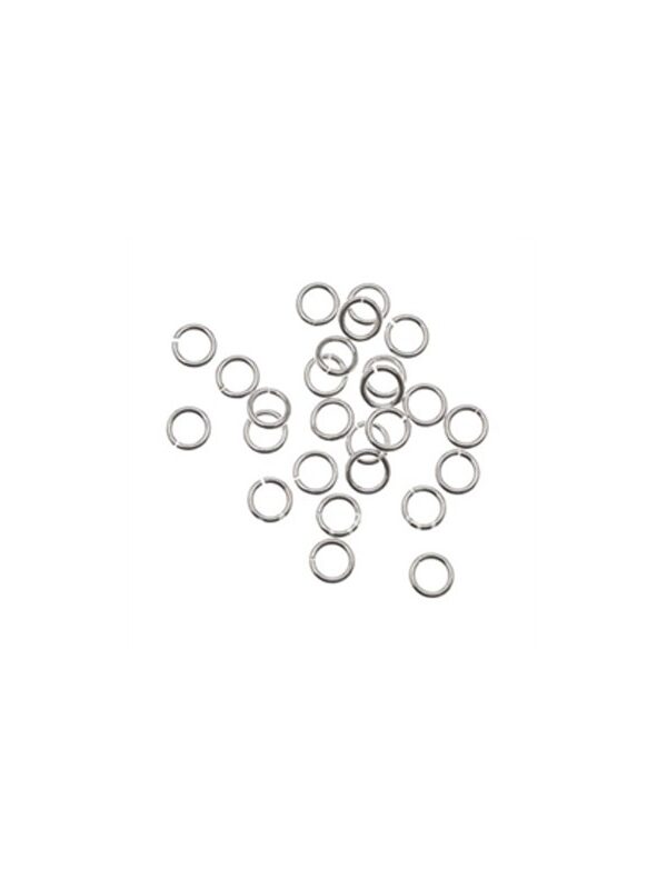 Jump rings split 6mm silver (200 pcs)