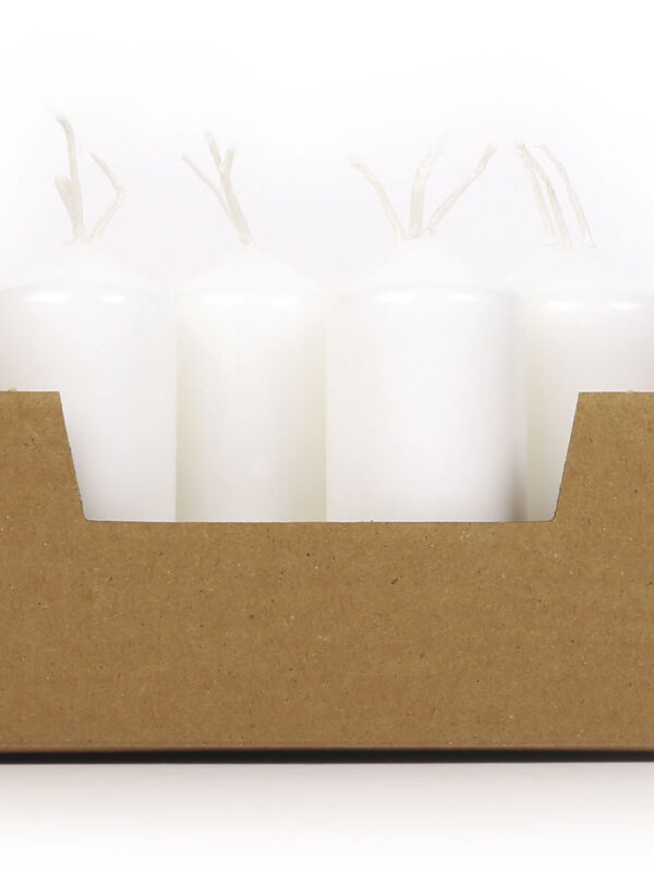Candle Ø 40 mm x 110 mm – White (12 pcs)