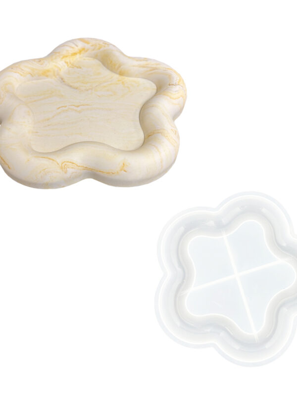 Silicone mould flower-shaped dish