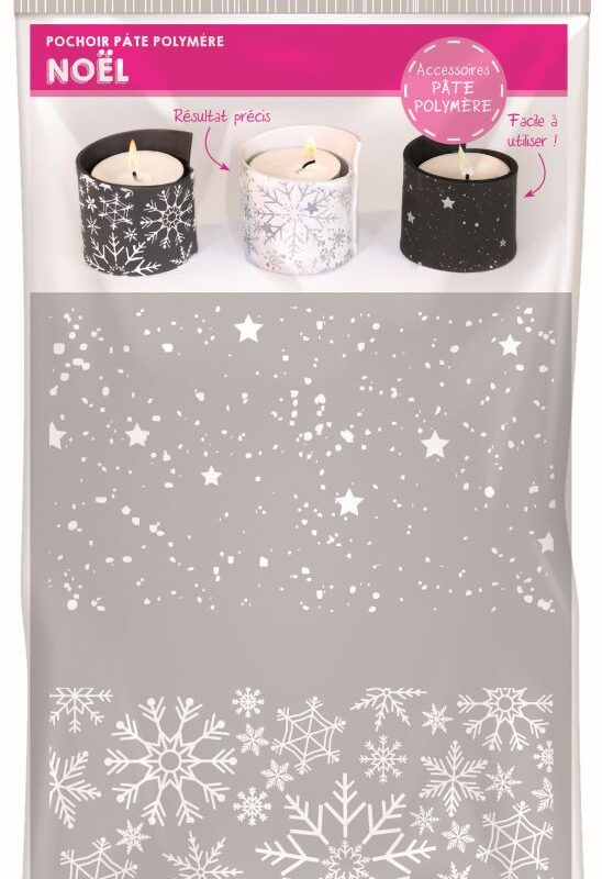 Polymer clay stencil – Christmas 114x153mm