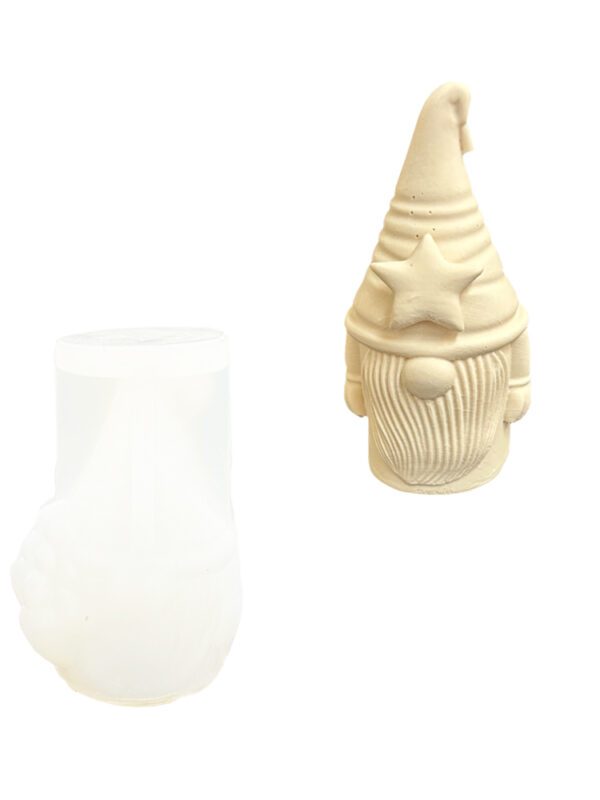 Moule en silicone Père Noël avec étoile