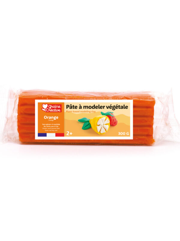 Vegetable modelling clay 300g – Orange