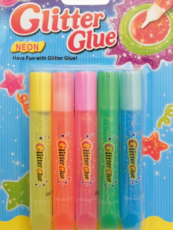 Glitter glue sticks – Neon colors