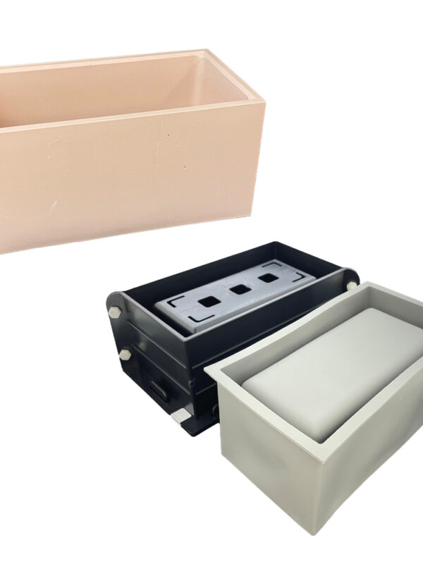 Moule en silicone pour pot de fleurs rectangulaire