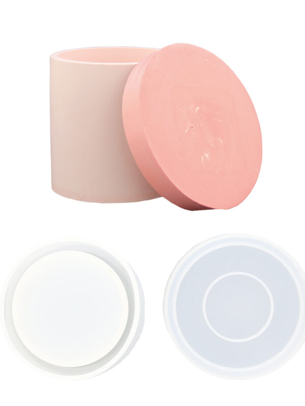 Ensemble de moules en silicone pour récipient rond