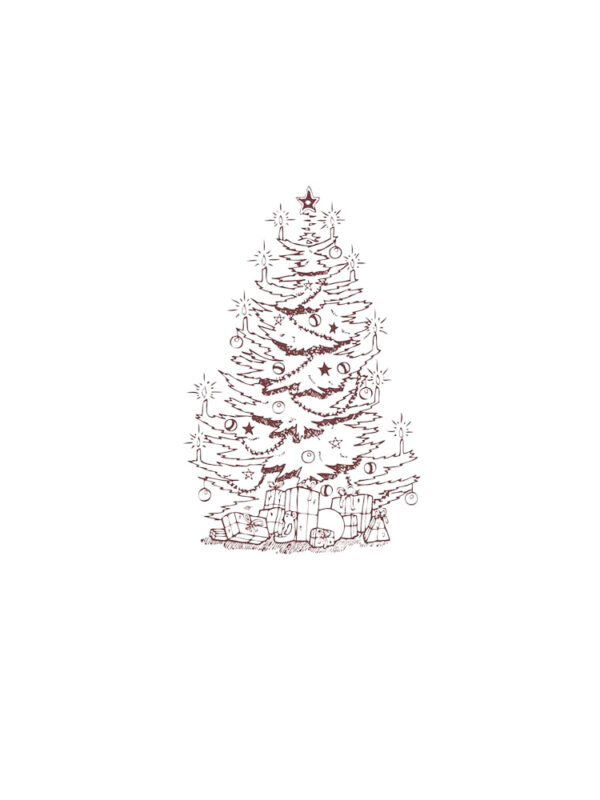 Wooden stamp - Christmas tree