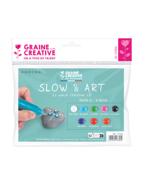 Slow & Art Malset – Glitter (8 Stück)