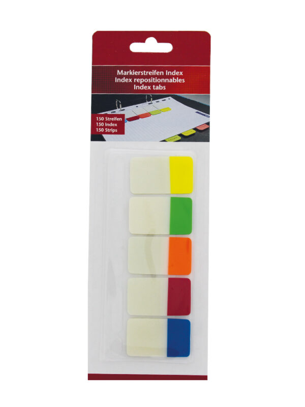 Onglets d'index (5 couleurs)