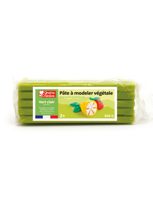 Vegetable modelling clay 300g – Light green