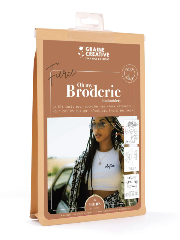 Embroidery kit for clothes – Be fierce