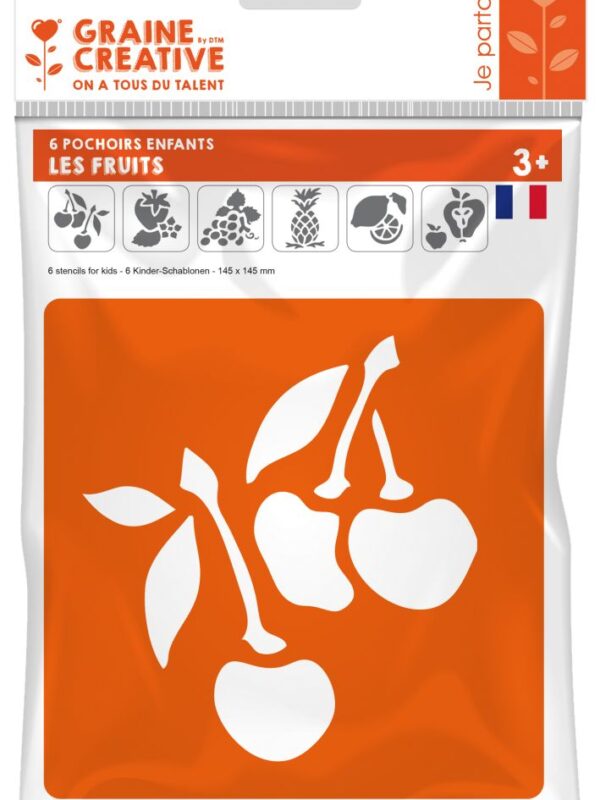 Stencil set P/6 fruit