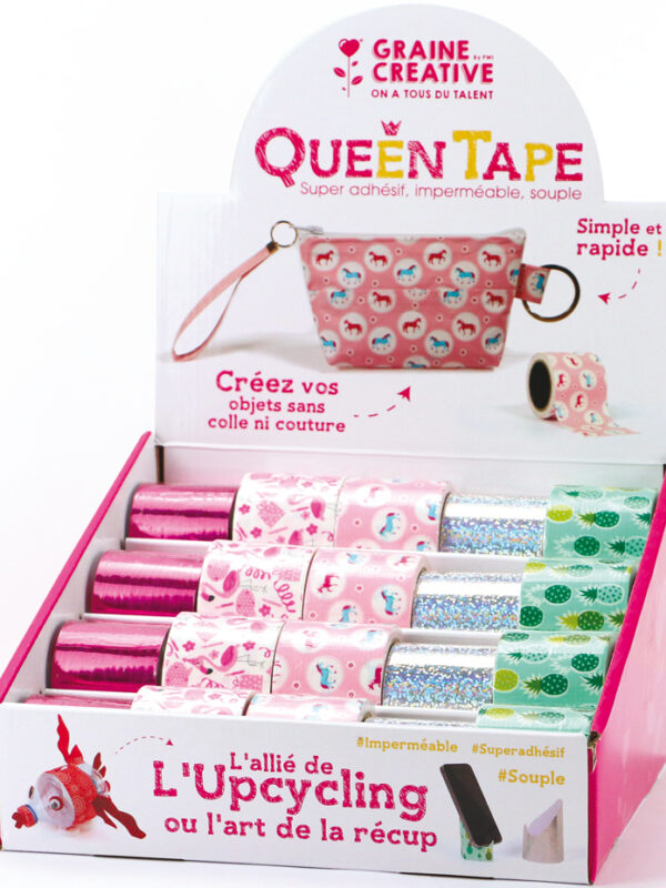 Display Queen tapes 48mm x 5m - Unicorn and pineapple (20 pcs)