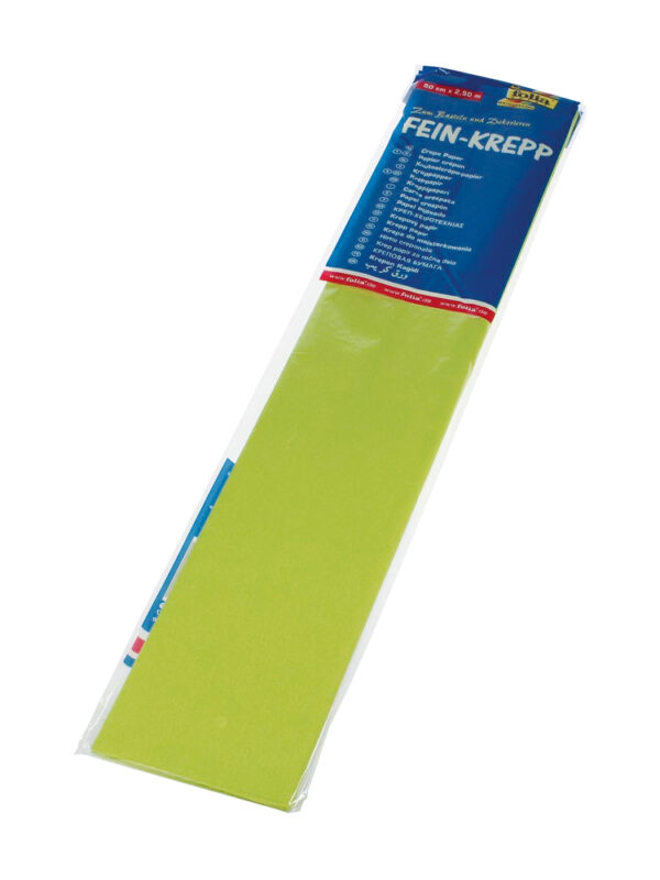 Crepe paper 50 cm x 250 cm – Light green (10 pcs)