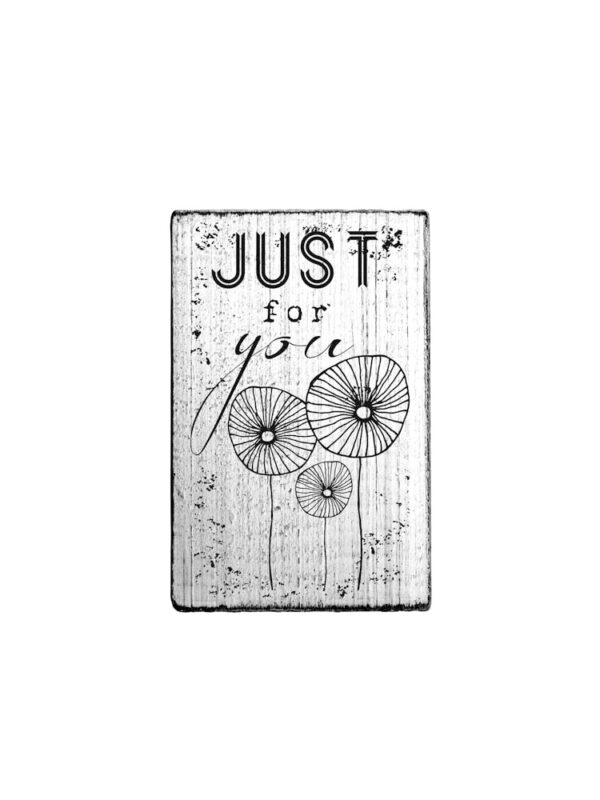 Holzstempel Vintage 70 mm x 42 mm – Nur für dich