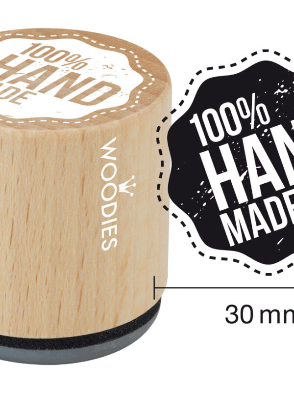 Woodies wooden stamp 30mm – 100% handmade 2