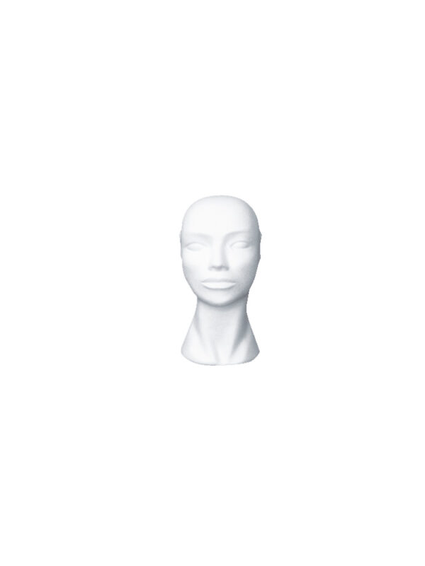 Polystyrene woman head 29cm