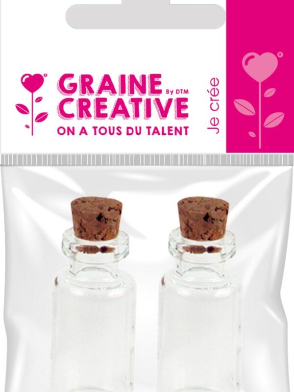 Set of 2 mini bottle flasks 10x24mm