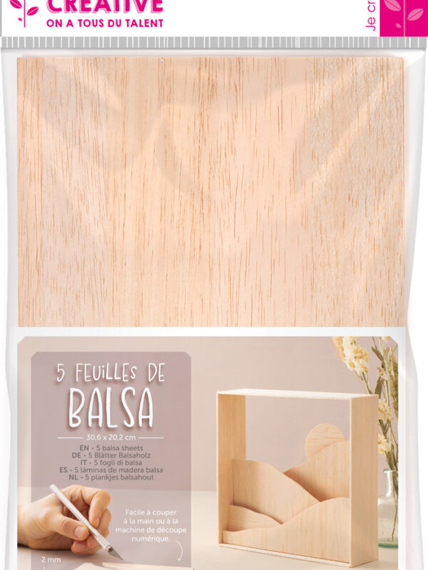 Balsa paper A4 x 2 mm (5 pcs)