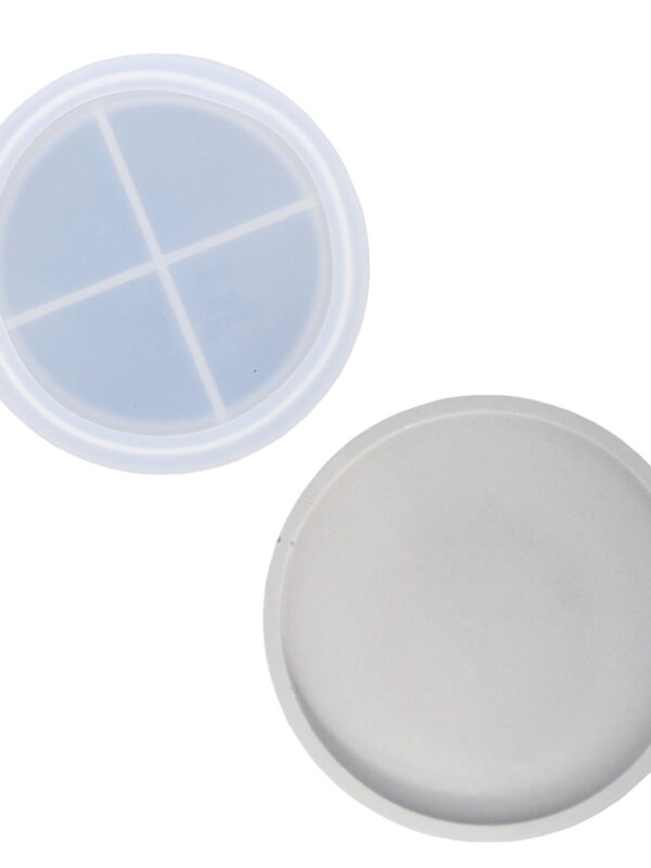 Silicone mould extra strong round coaster