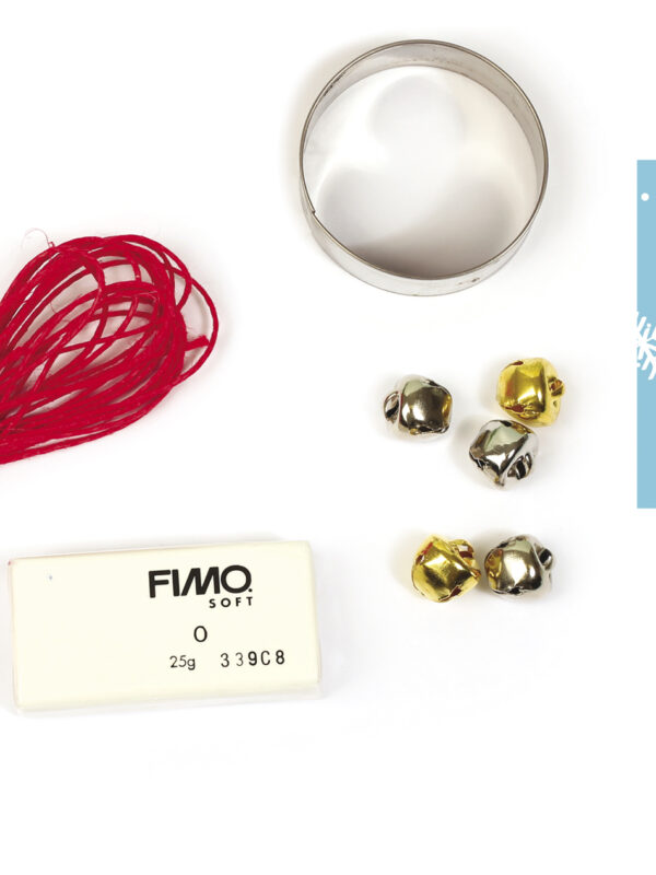 Fimo medallion kit – Christmas cat