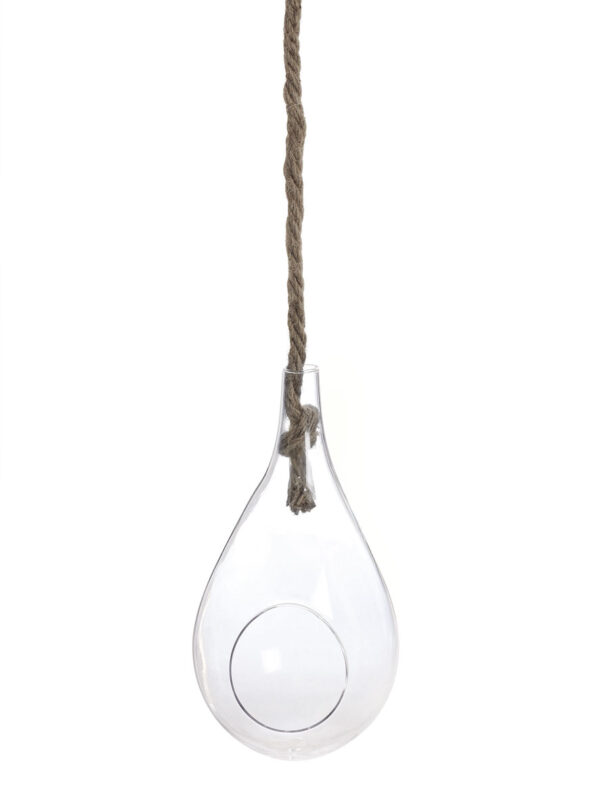 Glass drop with cord diameter 10 height 20 limited stock