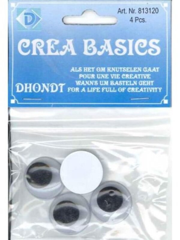 Wiggle eyes 20 mm 1000 pcs BULK