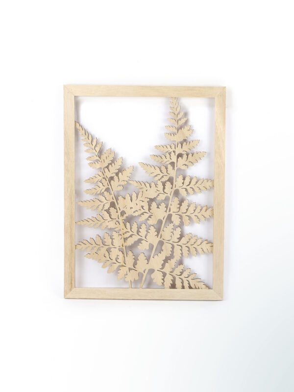 Wooden openwork frame 300 mm x 400 mm x 9 mm - Fern