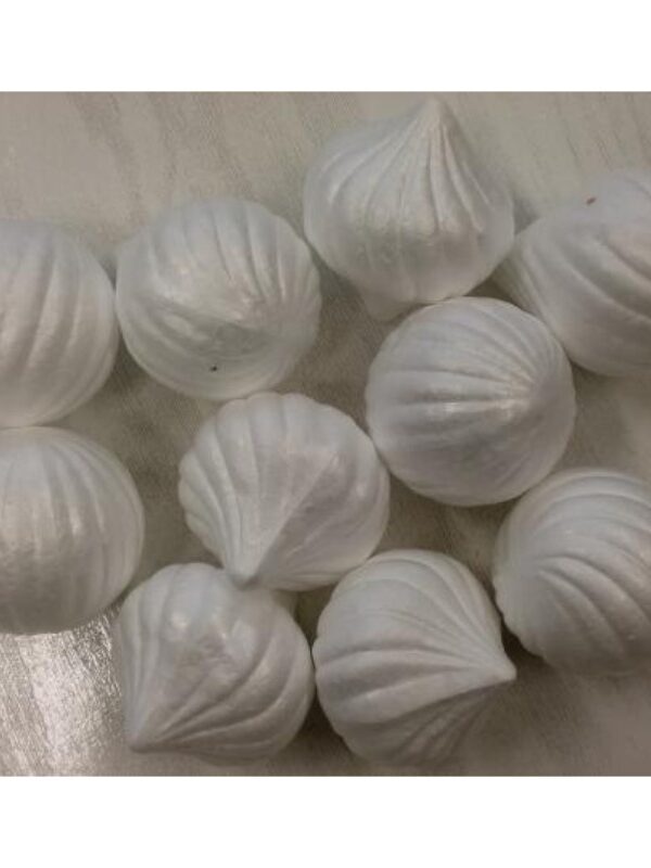 Styrofoam set 3 x ball + 3 x drop + 3 x spinning top
