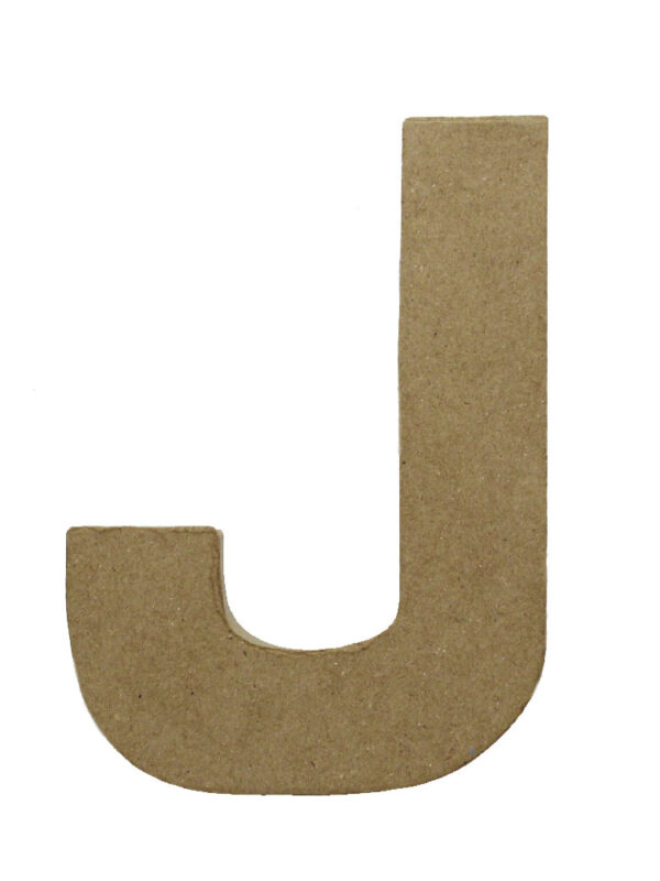 Paper Shape letter 20 x 13.75 x 2.5 cm J