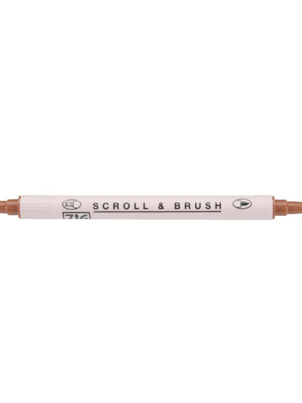 ZIG Scroll & Brush – reines Braun