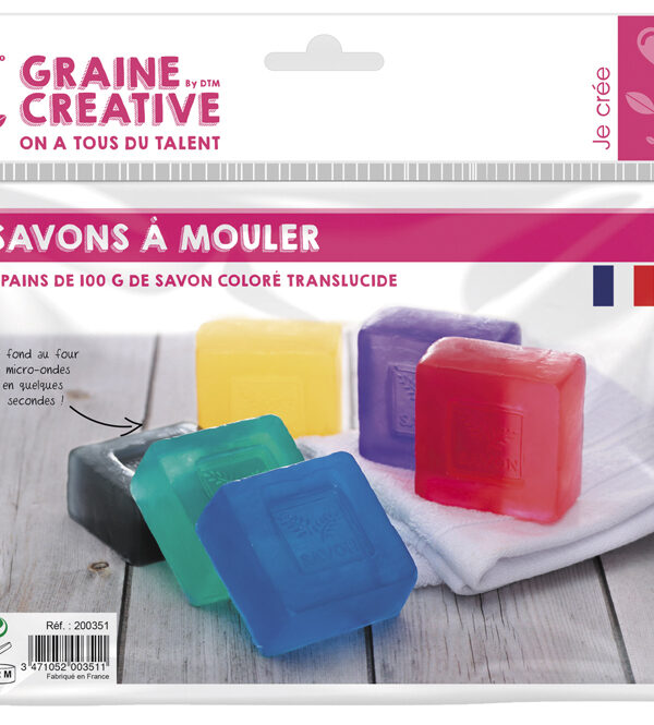 Soap bar 100g – Transparent colours (6 pcs)