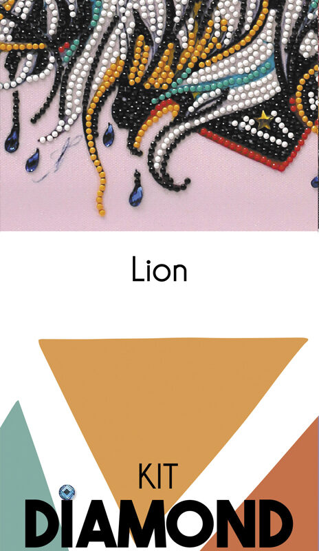 Diamond painting kit 30 cm x 40 cm – Lion