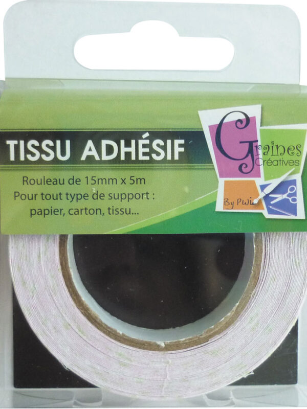 Zelfklevend lint 5 m x 15 mm – Blauw met witte stippen