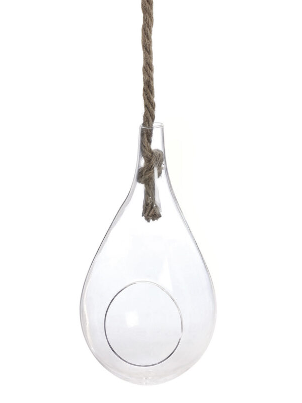 Glass drop with cord diameter 12 height 25