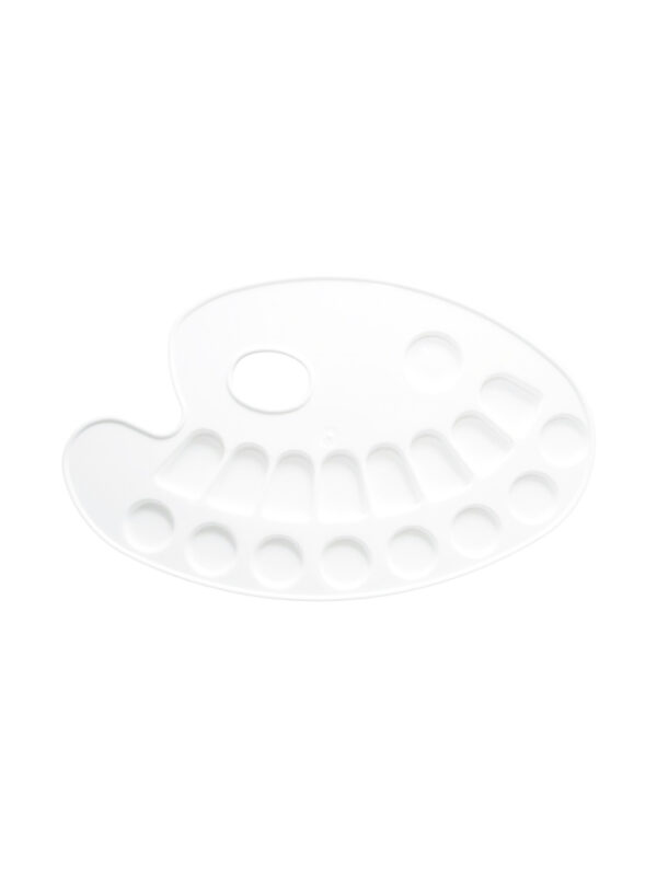 Oval painter’s palette 250mm x 150mm - 17 wells