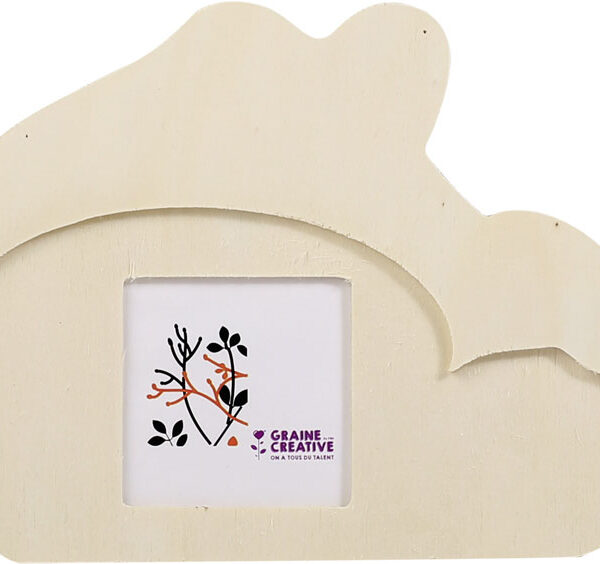 Wooden mushroom house photo frame 165 x 135 x 10 mm