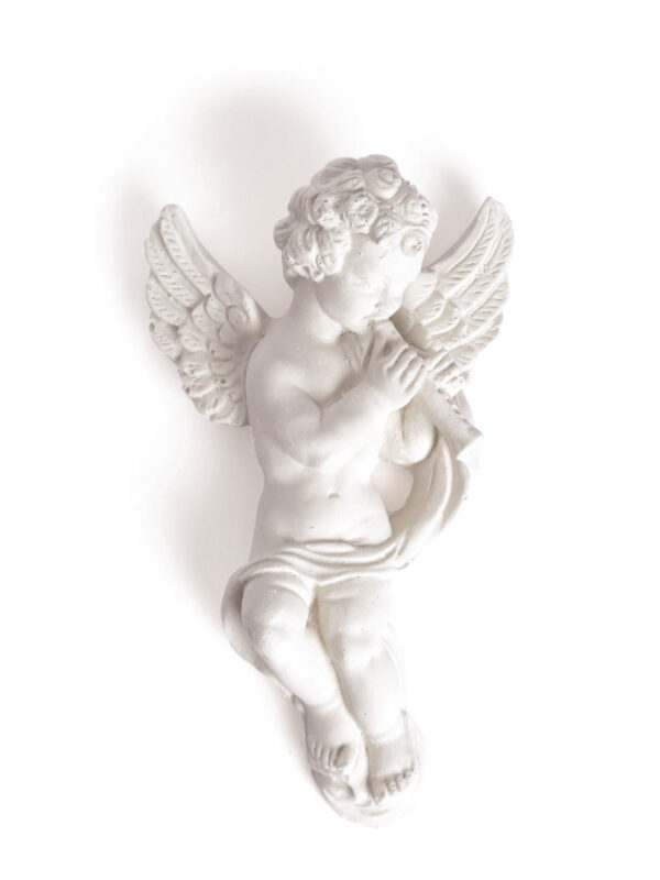 Plaster mold – Angel with flute (1 pc)