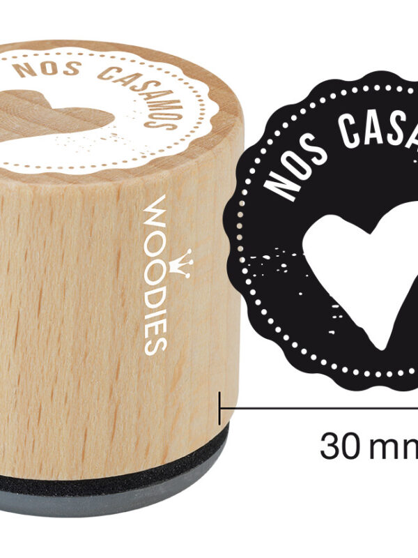 Woodies wooden stamp 30mm – We are getting married
