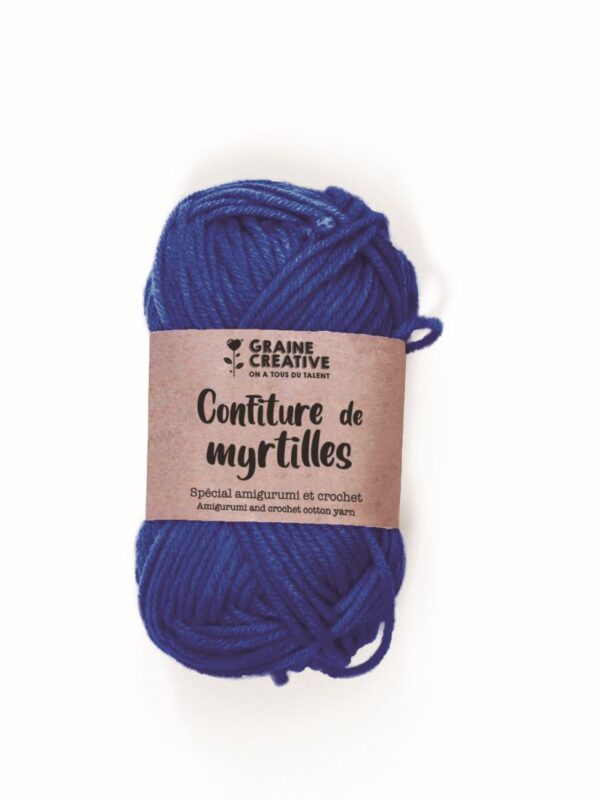 Royal blue amigurumi cotton yarn 27 g – about 55 m