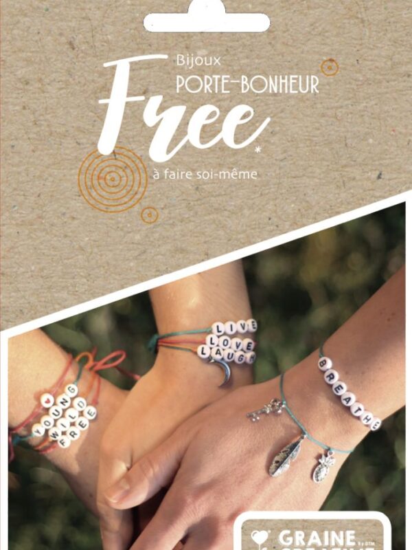 Lucky charm jewellery kit Free / alphabet pearl chain