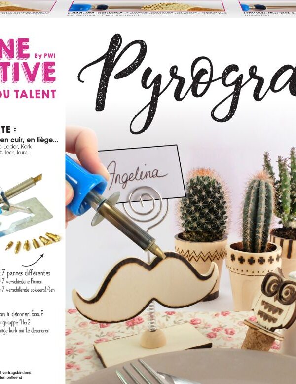 Complete pyrography kit 270 mm x 190 mm x 55 mm