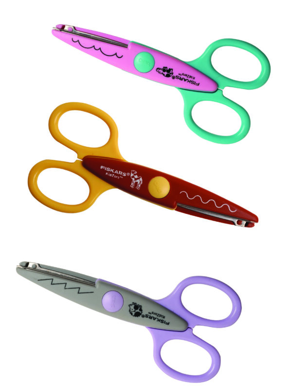 Fiskars set of 3 children scissors mammals