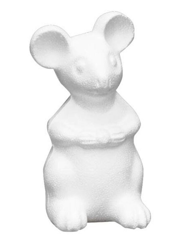 Styrofoam mouse 14 x 7 x 6 cm